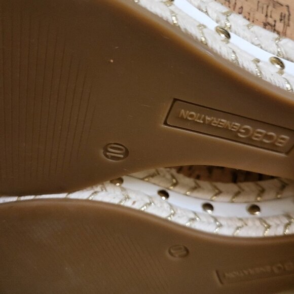 BCBGeneration women's Narida Espadrille Ankle Strap Wedge Sandals Size: 10 NIB - Picture 9 of 11